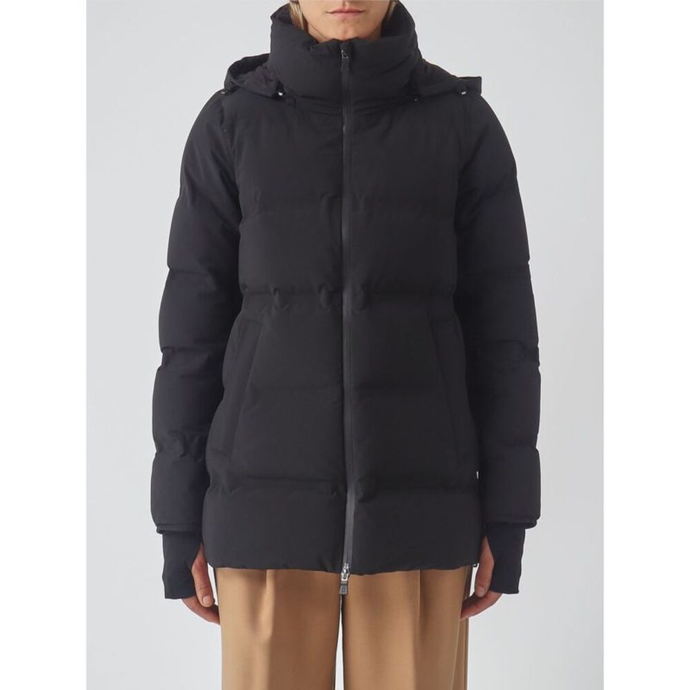 Herno Women A-Shape Short Down Jacket Herno In Quilted Nylon With Removable Hood